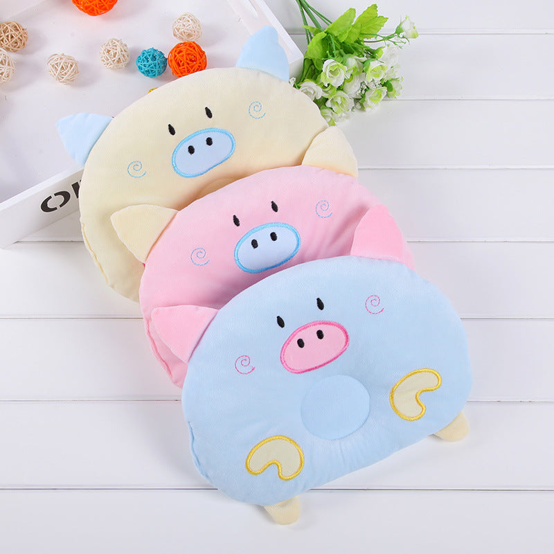 Velvet Piglet Baby Pillow – Soft and Cozy Infant Head Support Cushion