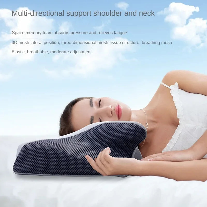 Butterfly Cervical Pillow – Memory Foam Neck Support, Zero Pressure Comfort