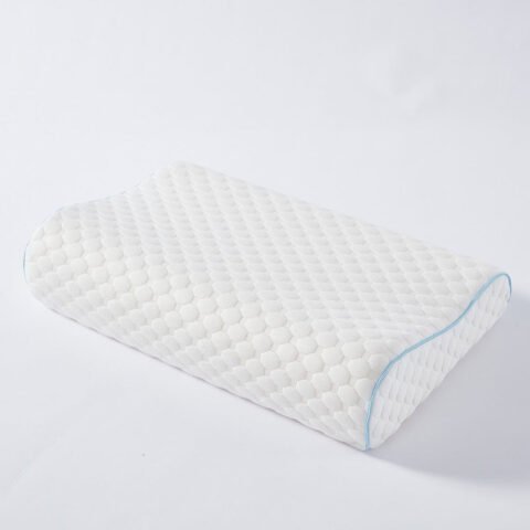 Solid Color Memory Foam Neck Pillow – Comfortable, Slow Rebound for Adults & Students